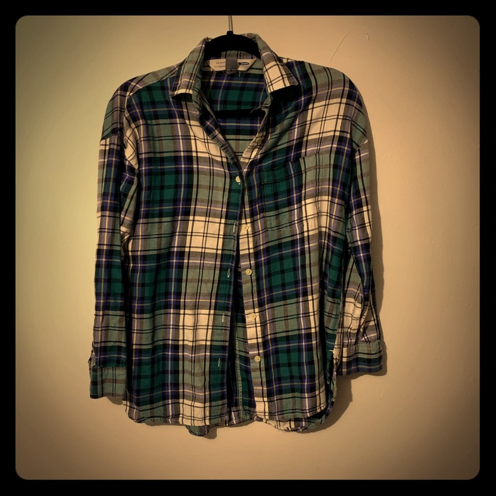 Old navy the boyfriend shirt flannel
